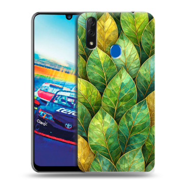 Силиконовый чехол на ZTE Blade V10 с принтом женский