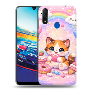 Силиконовый чехол на ZTE Blade V10 с принтом для девочек