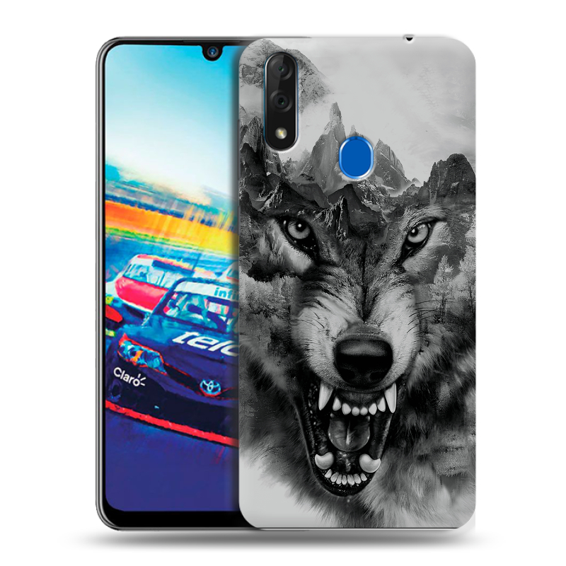 Силиконовый чехол на ZTE Blade V10 с принтом Волк Силиконовый чехол на ZTE Blade V10 с принтом Волк