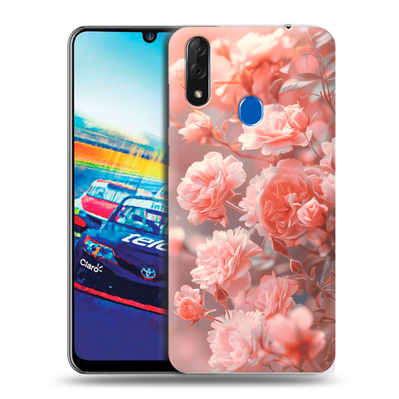 Силиконовый чехол на ZTE Blade V10 с принтом Розы цветы Силиконовый чехол на ZTE Blade V10 с принтом Розы цветы