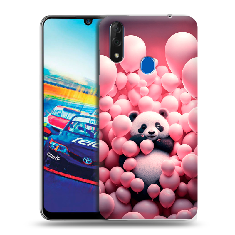 Силиконовый чехол на ZTE Blade V10 с принтом Панда Силиконовый чехол на ZTE Blade V10 с принтом Панда