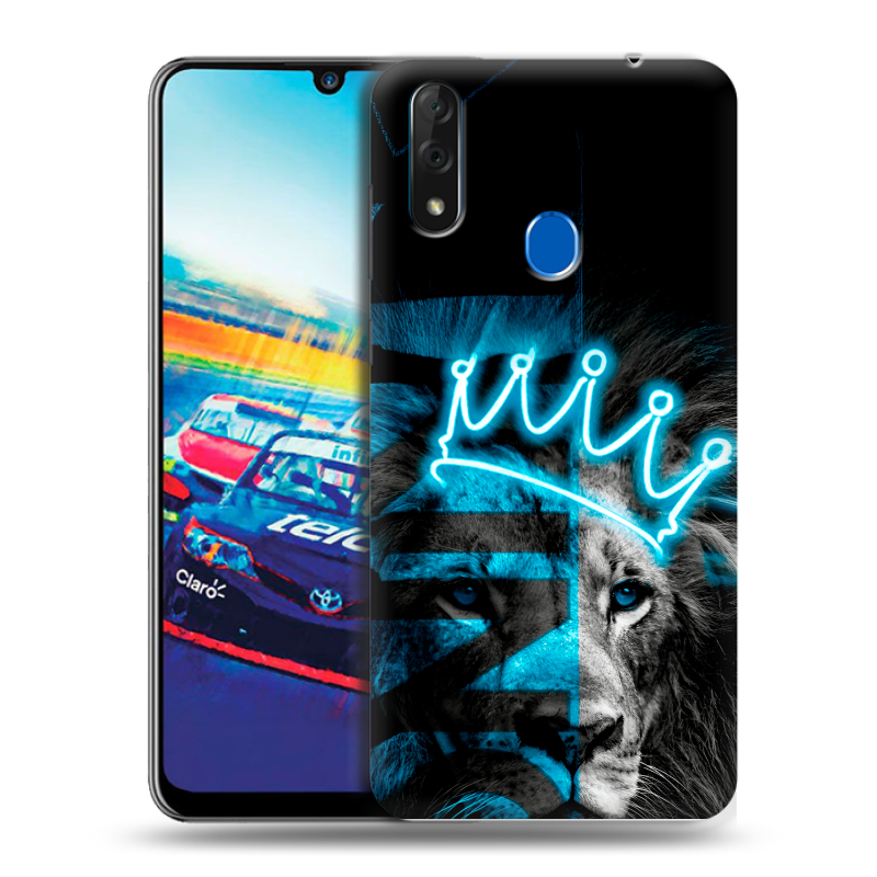 Силиконовый чехол на ZTE Blade V10 с принтом Король лев Силиконовый чехол на ZTE Blade V10 с принтом Король лев