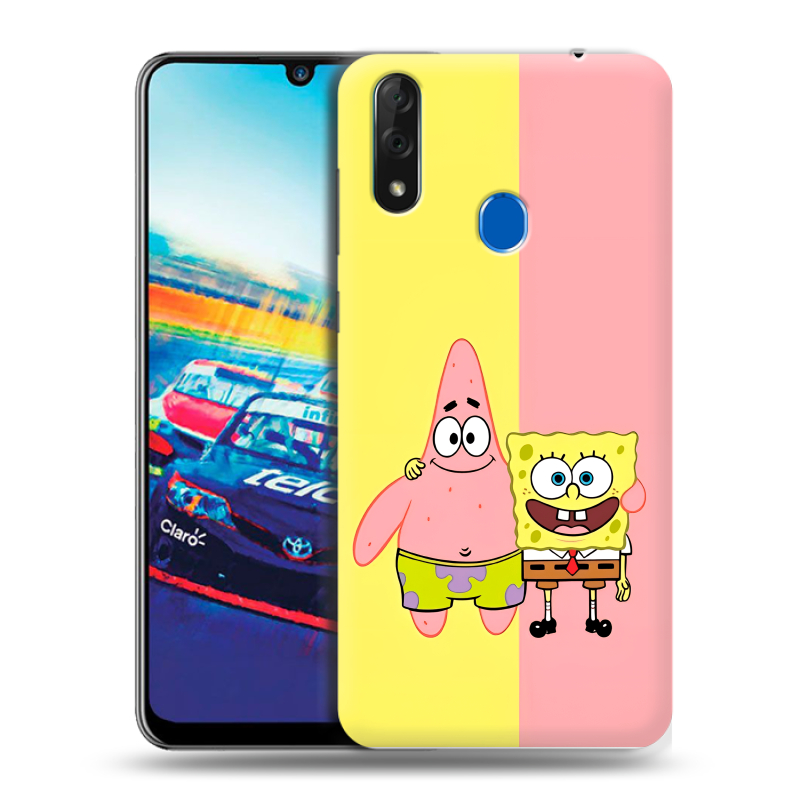 Силиконовый чехол на ZTE Blade V10 с принтом Спанч боб Спанчбоб Силиконовый чехол на ZTE Blade V10 с принтом Спанч боб Спанчбоб