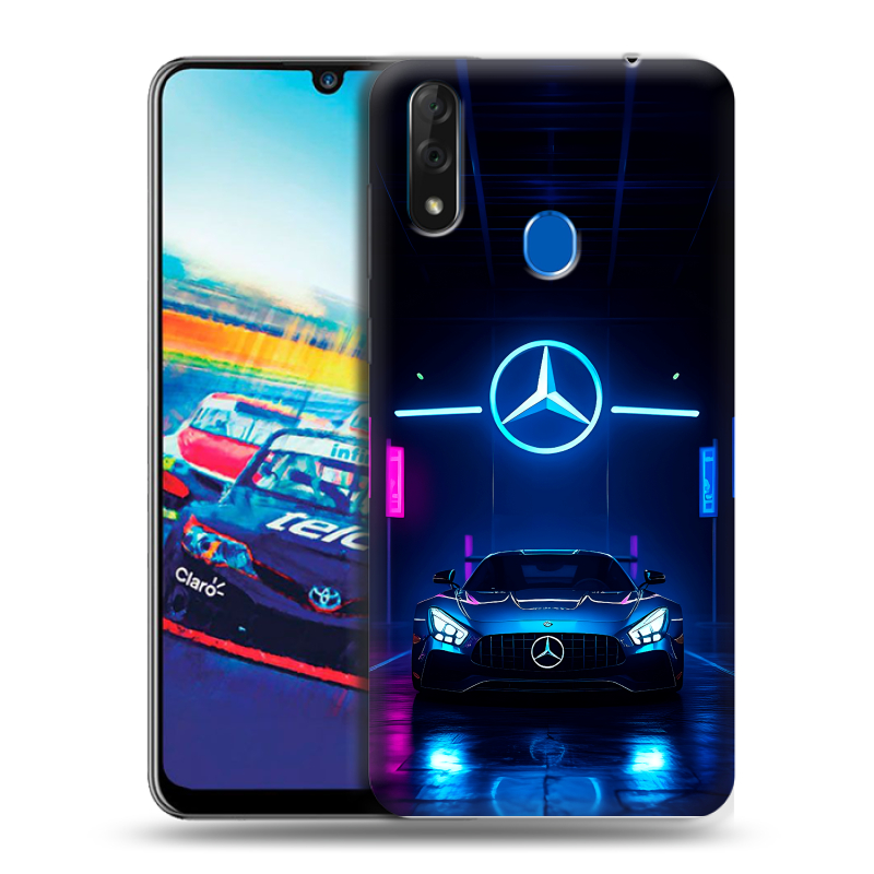 Силиконовый чехол на ZTE Blade V10 с принтом Mercedes Мерседес Силиконовый чехол на ZTE Blade V10 с принтом Mercedes Мерседес