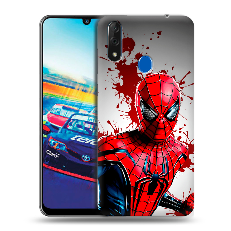 Силиконовый чехол на ZTE Blade V10 с принтом Spiderman Человек паук Силиконовый чехол на ZTE Blade V10 с принтом Spiderman Человек паук