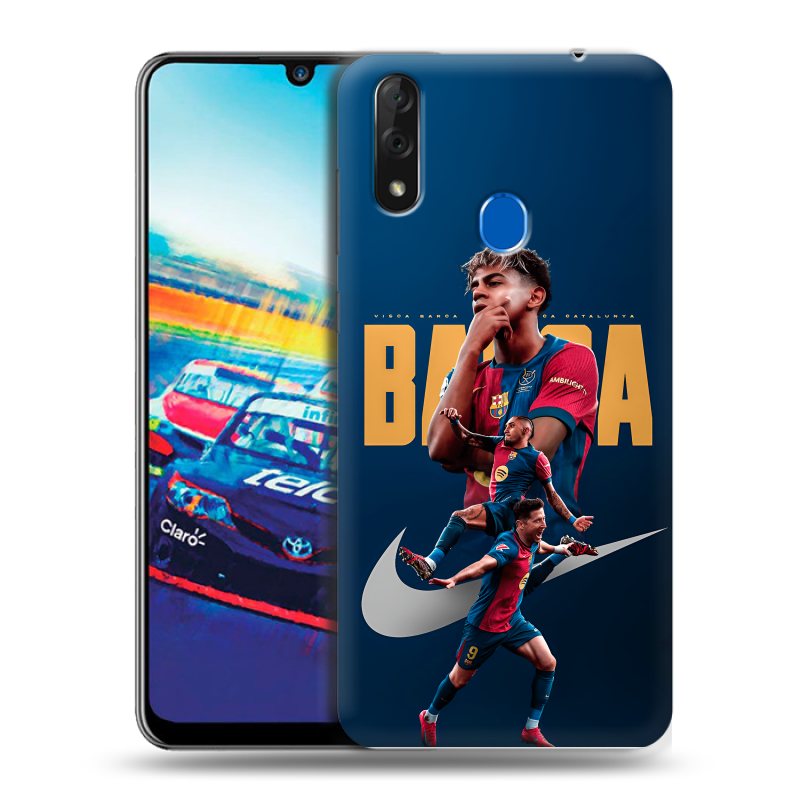 Силиконовый чехол на ZTE Blade V10 с принтом Барселона Barca Yamal Силиконовый чехол на ZTE Blade V10 с принтом Барселона Barca Yamal