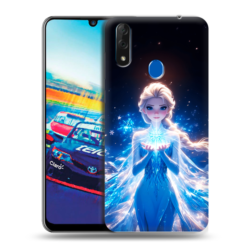 Силиконовый чехол на ZTE Blade V10 с принтом Холодное сердце Frozen Силиконовый чехол на ZTE Blade V10 с принтом Холодное сердце Frozen
