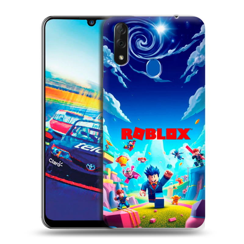 Силиконовый чехол на ZTE Blade V10 с принтом Roblox Роблокс Силиконовый чехол на ZTE Blade V10 с принтом Roblox Роблокс