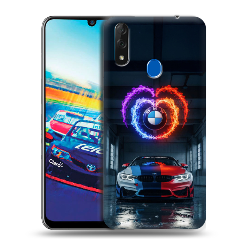 Силиконовый чехол на ZTE Blade V10 с принтом BMW БМВ Силиконовый чехол на ZTE Blade V10 с принтом BMW БМВ