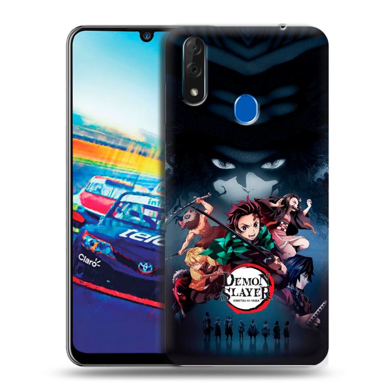 Силиконовый чехол на ZTE Blade V10 с принтом Demon Slayer Клинок рассекающий демонов Силиконовый чехол на ZTE Blade V10 с принтом Demon Slayer Клинок рассекающий демонов