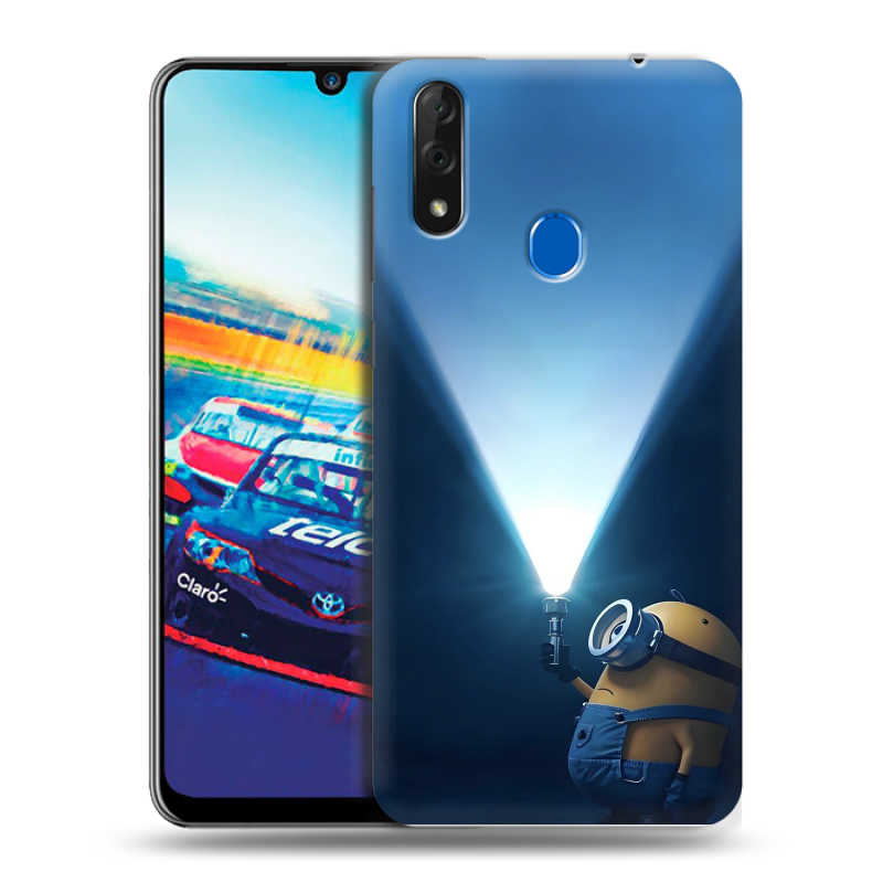 Силиконовый чехол на ZTE Blade V10 с принтом Миньоны Силиконовый чехол на ZTE Blade V10 с принтом Миньоны