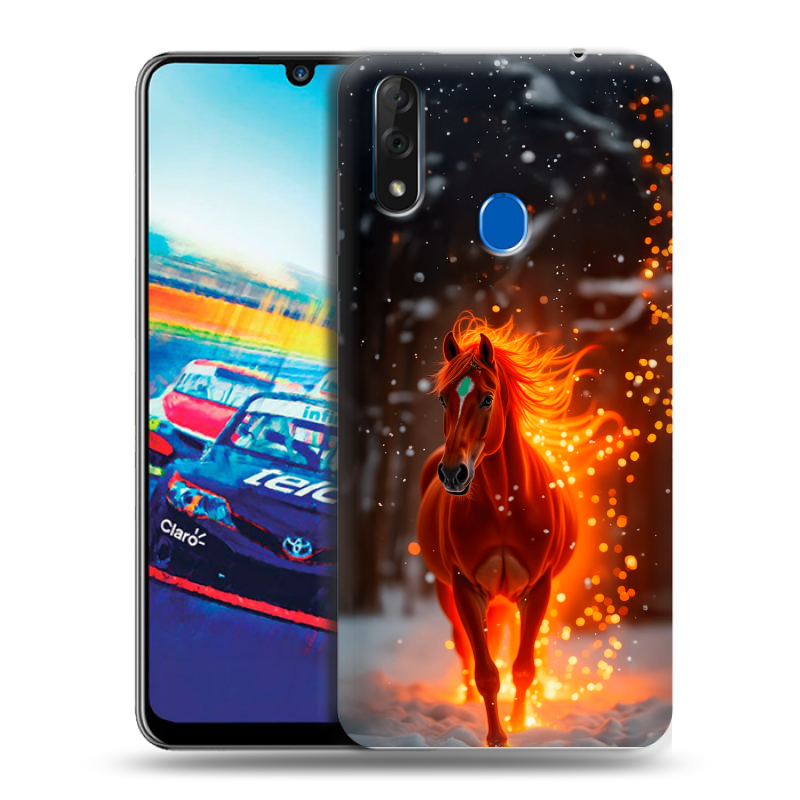 Силиконовый чехол на ZTE Blade V10 с принтом Новый год Силиконовый чехол на ZTE Blade V10 с принтом Новый год