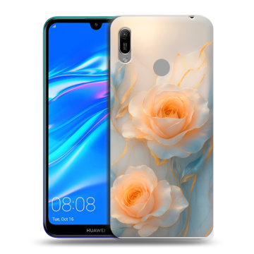 Силиконовый противоударный чехол на Huawei Y6 (2019) с принтом Женский