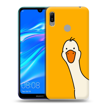 Силиконовый противоударный чехол на Huawei Y6 (2019) с принтом Утка