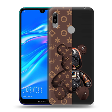 Силиконовый противоударный чехол на Huawei Y6 (2019) с принтом Луи робот