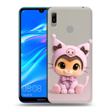Силиконовый противоударный чехол на Huawei Y6 (2019) с принтом Куроми Kuromi 