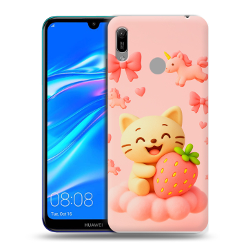 Силиконовый противоударный чехол на Huawei Y6 (2019) с принтом для девочек