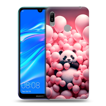 Силиконовый противоударный чехол на Huawei Y6 (2019) с принтом Панда