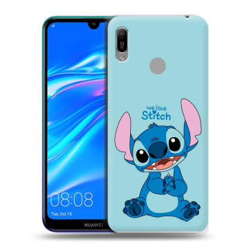 Силиконовый противоударный чехол на Huawei Y6 (2019) с принтом Лило и Стич