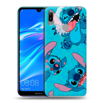Силиконовый противоударный чехол на Huawei Y6 (2019) с принтом Лило и Стич