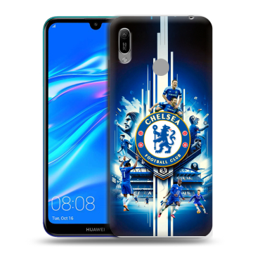 Силиконовый противоударный чехол на Huawei Y6 (2019) с принтом Chelsea Челси
