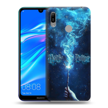 Силиконовый противоударный чехол на Huawei Y6 (2019) с принтом Harry Potter Гарри Поттер