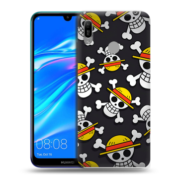 Силиконовый противоударный чехол на Huawei Y6 (2019) с принтом One Piece Ван Пис