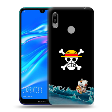 Силиконовый противоударный чехол на Huawei Y6 (2019) с принтом One Piece Ван Пис