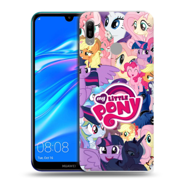 Силиконовый противоударный чехол на Huawei Y6 (2019) с принтом My little pony Дружба чудо