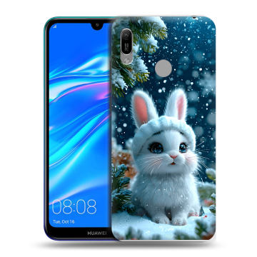 Силиконовый противоударный чехол на Huawei Y6 (2019) с принтом Новый год