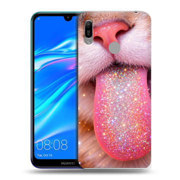 Силиконовый противоударный чехол на Huawei Y6 (2019) с принтом для девочек