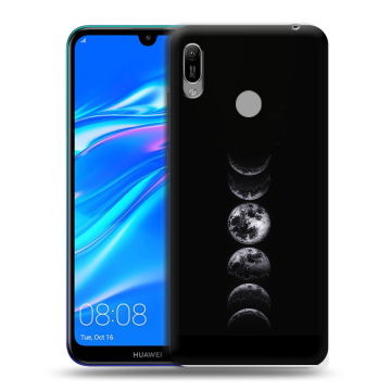 Силиконовый противоударный чехол на Huawei Y6 (2019) с принтом женский