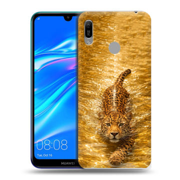 Силиконовый противоударный чехол на Huawei Y6 (2019) с принтом женский