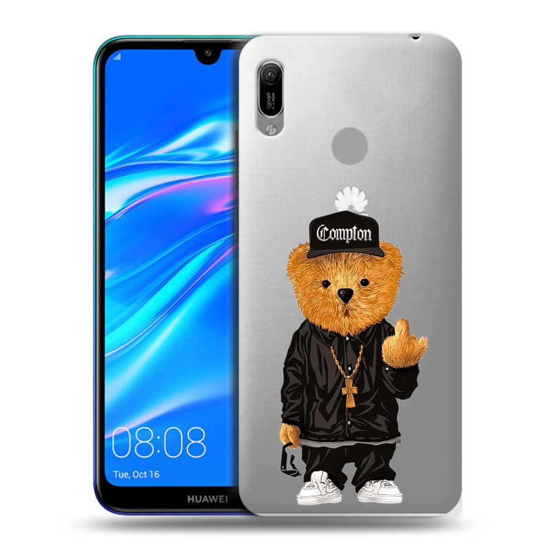 Пластиковый чехол на Huawei Y6 (2019) с принтом Плюшевый медведь Пластиковый чехол на Huawei Y6 (2019) с принтом Плюшевый медведь