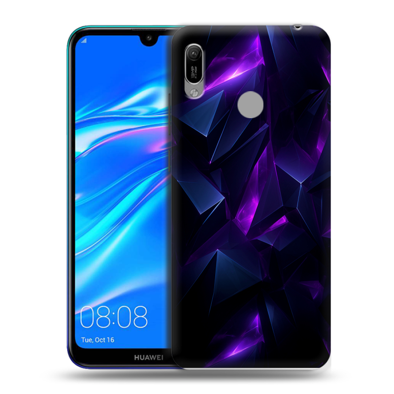 Силиконовый противоударный чехол на Huawei Y6 (2019) с принтом Абстракиция Силиконовый противоударный чехол на Huawei Y6 (2019) с принтом Абстракиция
