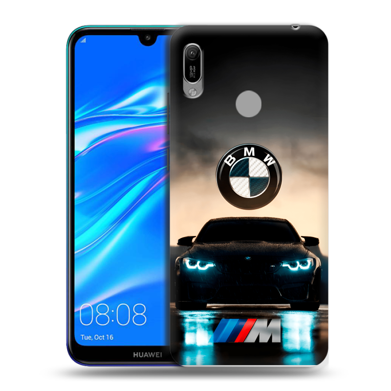 Пластиковый чехол на Huawei Y6 (2019) с принтом БМВ BMW Пластиковый чехол на Huawei Y6 (2019) с принтом БМВ BMW