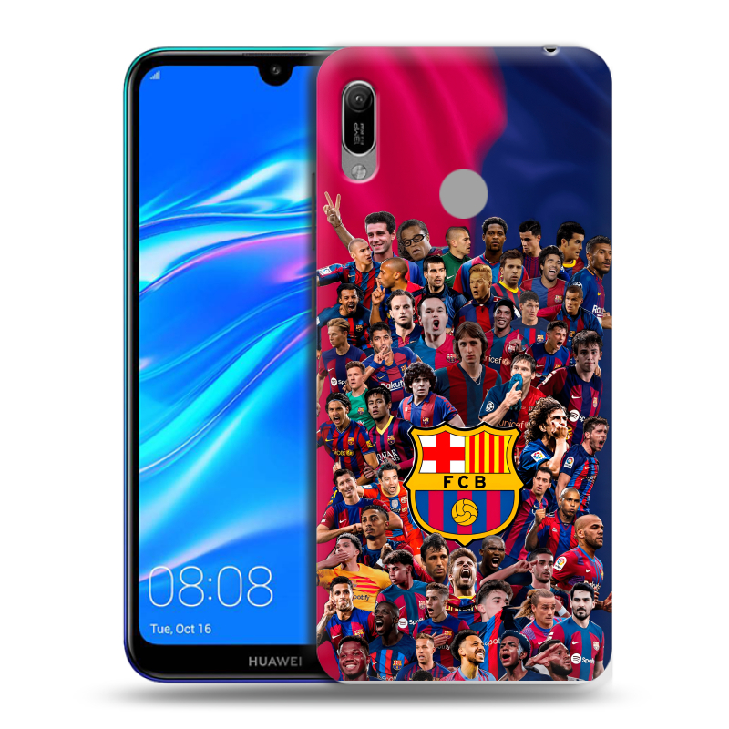 Силиконовый противоударный чехол на Huawei Y6 (2019) с принтом Барселона Barcelona Силиконовый противоударный чехол на Huawei Y6 (2019) с принтом Барселона Barcelona