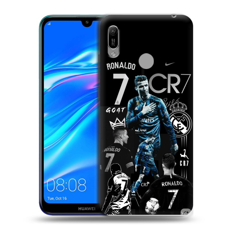 Пластиковый чехол на Huawei Y6 (2019) с принтом Реал Роналдо Пластиковый чехол на Huawei Y6 (2019) с принтом Реал Роналдо