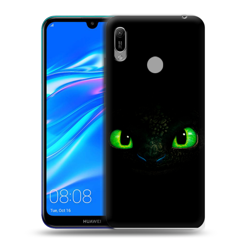 Силиконовый противоударный чехол на Huawei Y6 (2019) с принтом Как приручить дракона Силиконовый противоударный чехол на Huawei Y6 (2019) с принтом Как приручить дракона