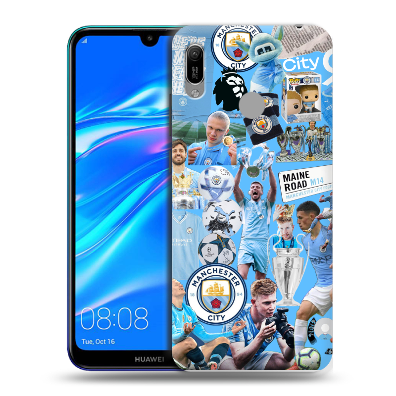 Пластиковый чехол на Huawei Y6 (2019) с принтом Man City Манчестер Сити Пластиковый чехол на Huawei Y6 (2019) с принтом Man City Манчестер Сити