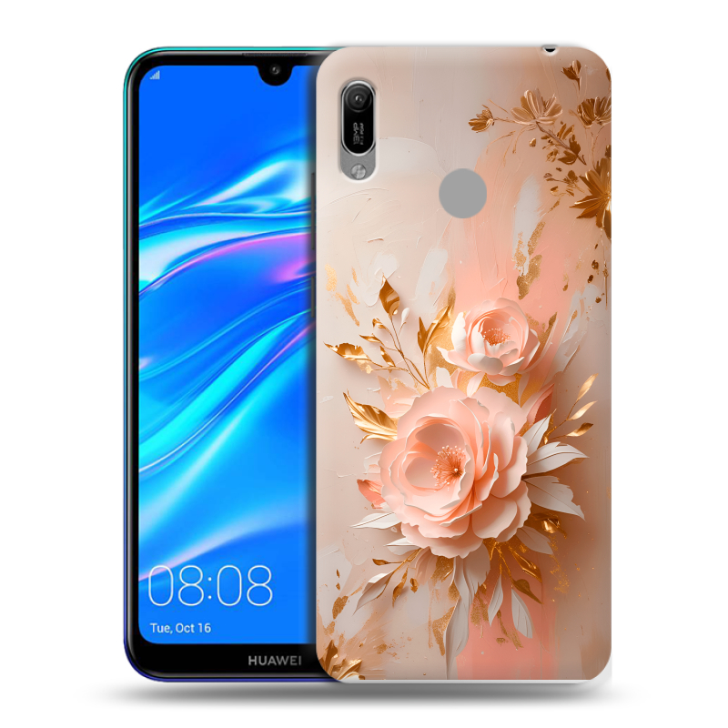 Силиконовый противоударный чехол на Huawei Y6 (2019) с принтом женский Силиконовый противоударный чехол на Huawei Y6 (2019) с принтом женский