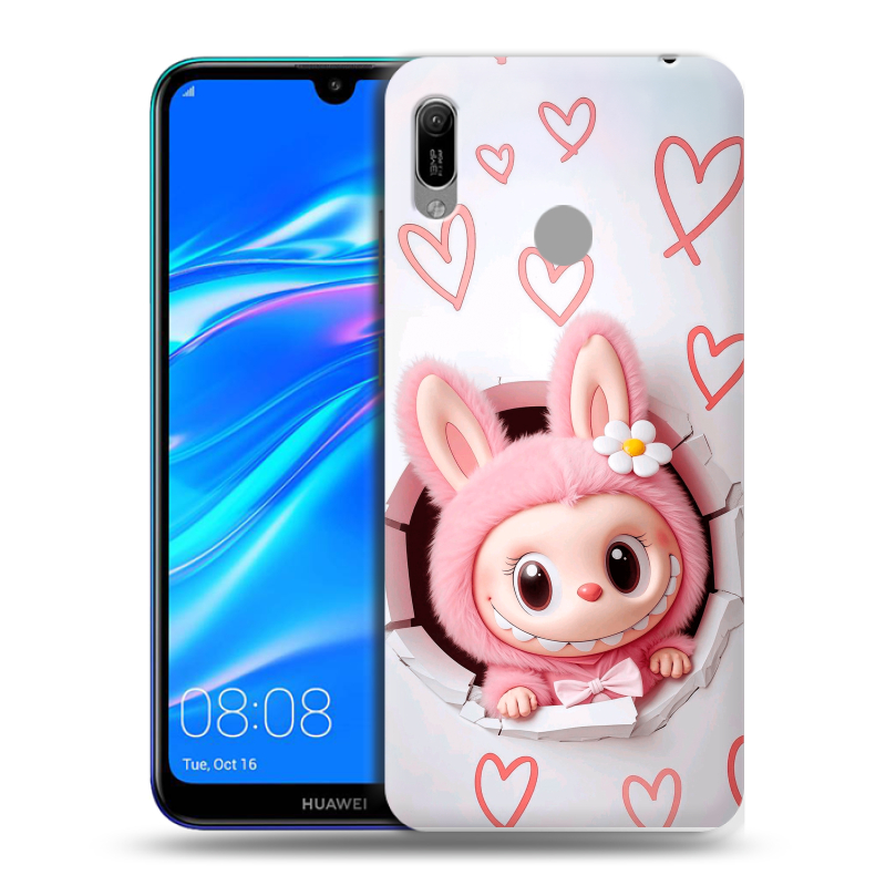 Пластиковый чехол на Huawei Y6 (2019) с принтом Labubu Лабубу Пластиковый чехол на Huawei Y6 (2019) с принтом Labubu Лабубу