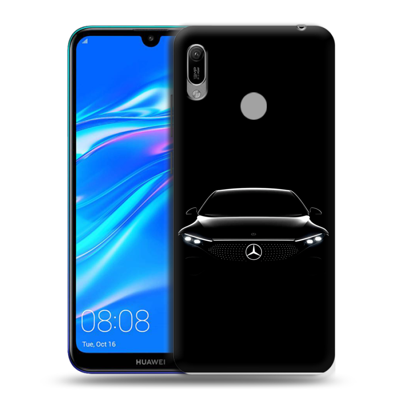 Пластиковый чехол на Huawei Y6 (2019) с принтом Mercedes Мерседес Пластиковый чехол на Huawei Y6 (2019) с принтом Mercedes Мерседес