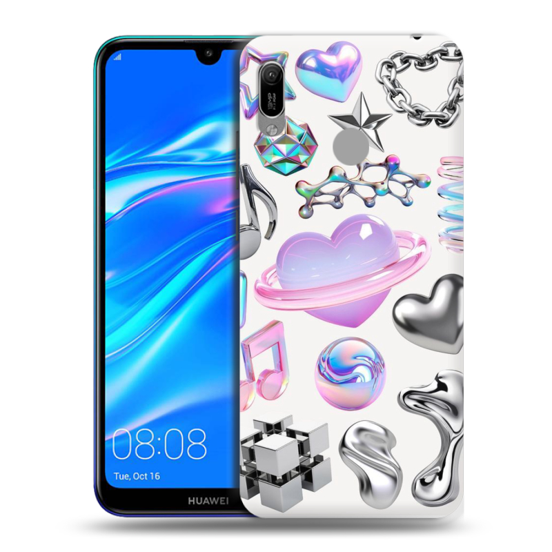 Пластиковый чехол на Huawei Y6 (2019) с принтом Y2K Пластиковый чехол на Huawei Y6 (2019) с принтом Y2K