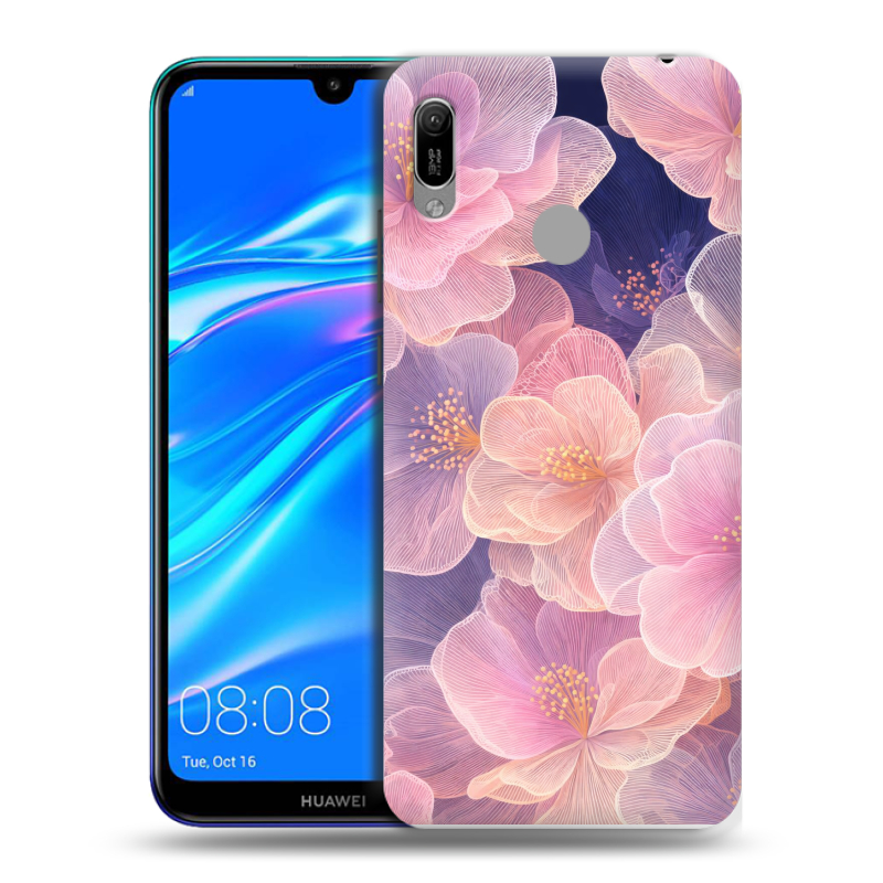 Пластиковый чехол на Huawei Y6 (2019) с принтом женский Пластиковый чехол на Huawei Y6 (2019) с принтом женский