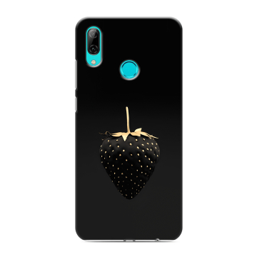 Силиконовый противоударный чехол на Huawei Y7 (2019) с принтом Черная клубника Силиконовый противоударный чехол на Huawei Y7 (2019) с принтом Черная клубника