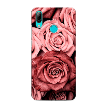 Силиконовый противоударный чехол на Huawei Y7 (2019) с принтом Цветы розы Силиконовый противоударный чехол на Huawei Y7 (2019) с принтом Цветы розы