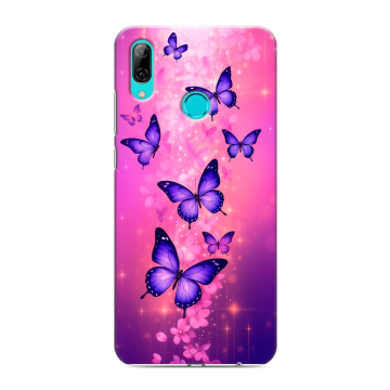 Силиконовый противоударный чехол на Huawei Y7 (2019) с принтом Бабочки