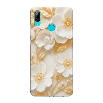 Силиконовый противоударный чехол на Huawei Y7 (2019) с принтом Цветы