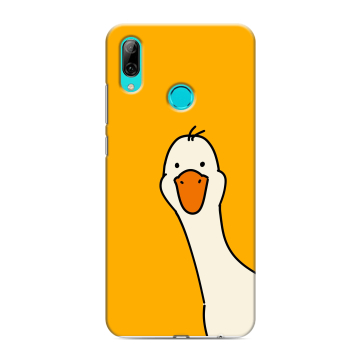 Силиконовый противоударный чехол на Huawei Y7 (2019) с принтом Утка Силиконовый противоударный чехол на Huawei Y7 (2019) с принтом Утка